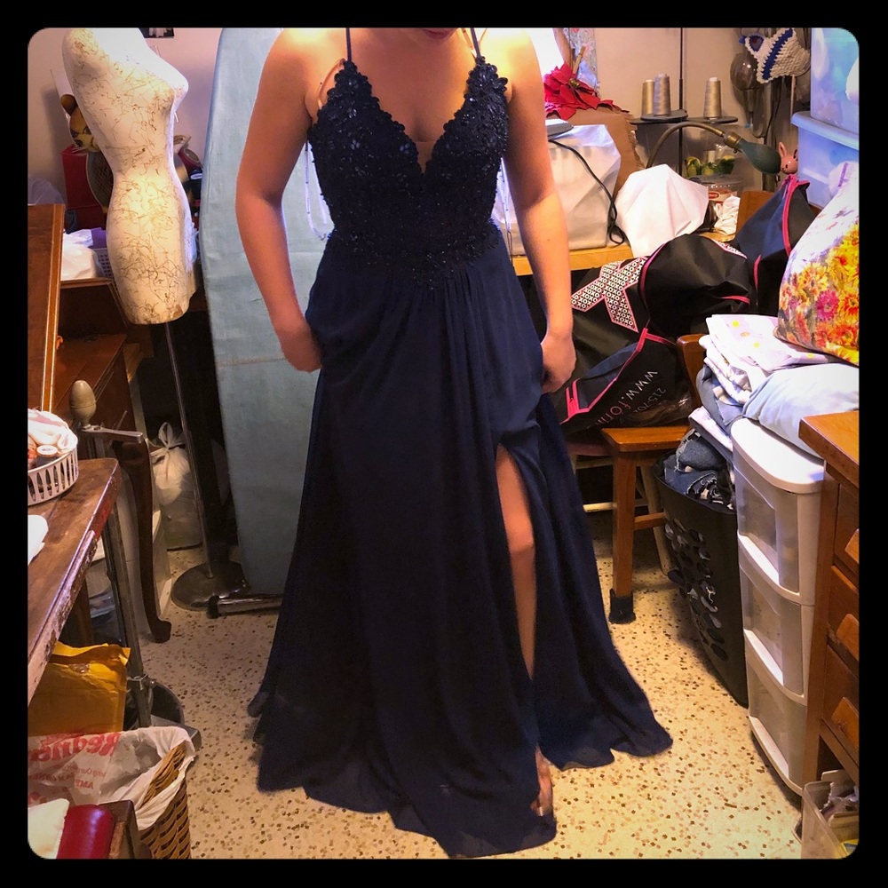 Navy Prom Dress